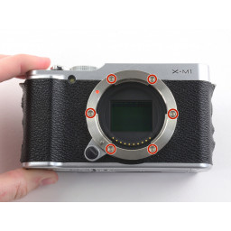 Замена объектива Fujifilm X-M1 в сборе